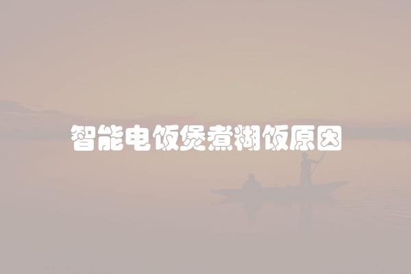 智能电饭煲煮糊饭原因