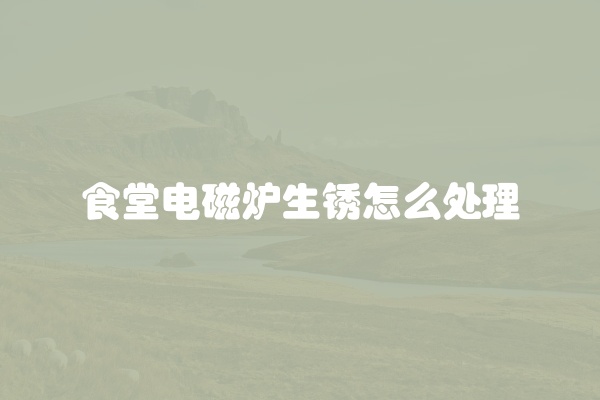 食堂电磁炉生锈怎么处理