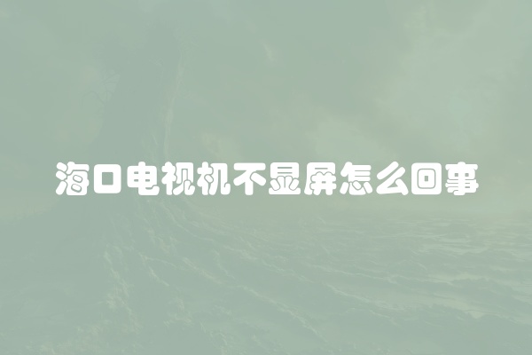 电脑组装显示器黑屏怎么办