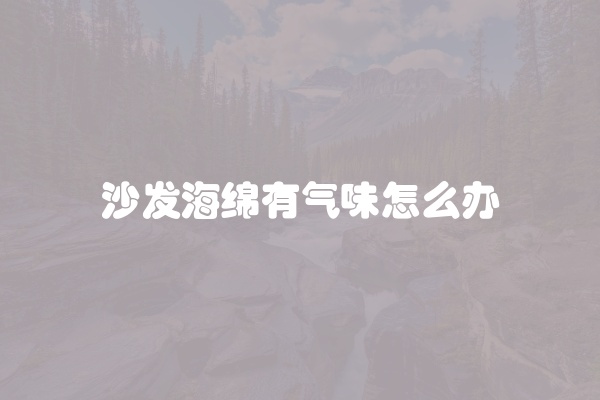 沙发海绵有气味怎么办