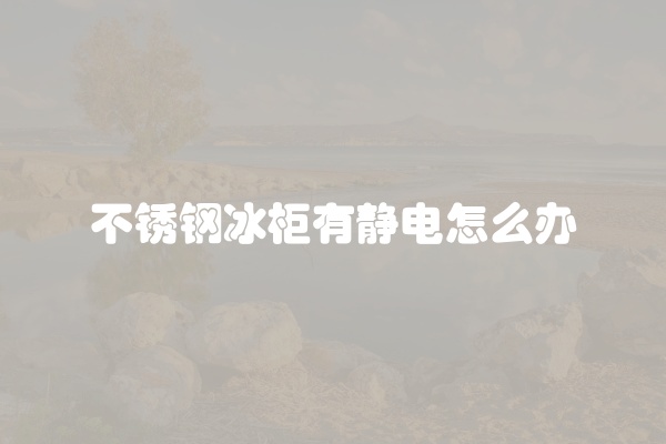 不锈钢冰柜有静电怎么办