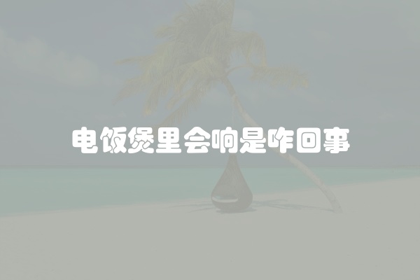 电饭煲里会响是咋回事