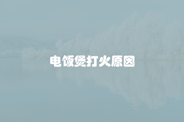 电饭煲打火原因